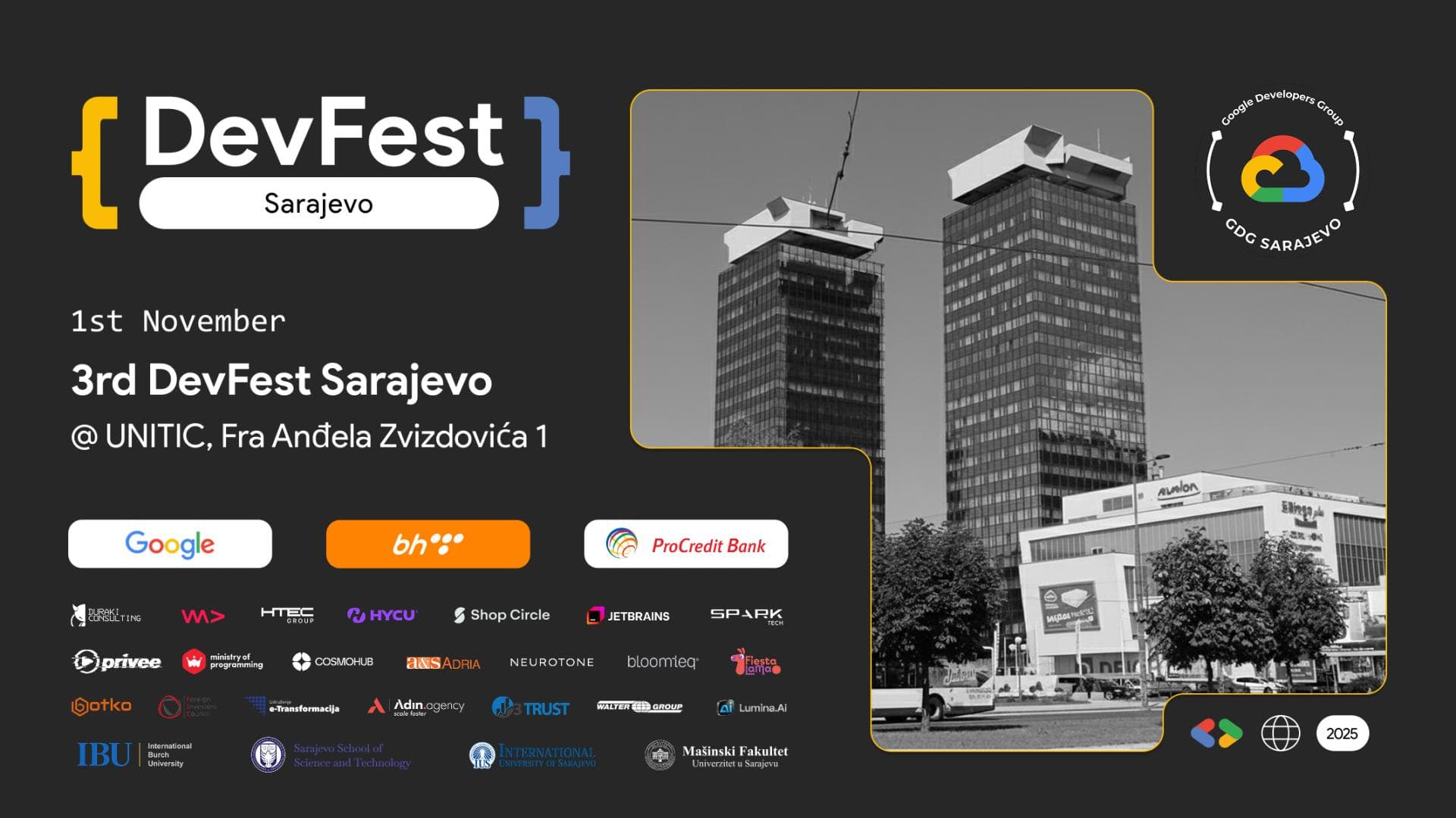 3rd Google DevFest Sarajevo 2025 🚀✨